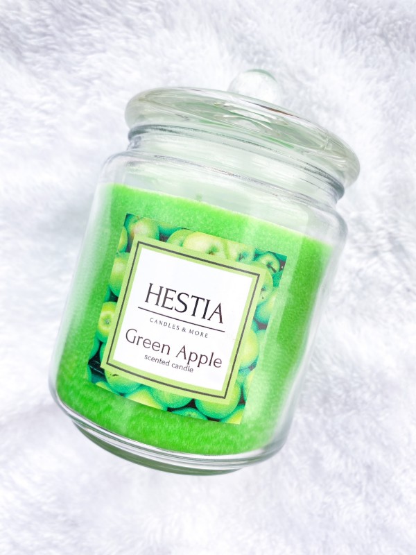 ароматна свещ зелена якълка